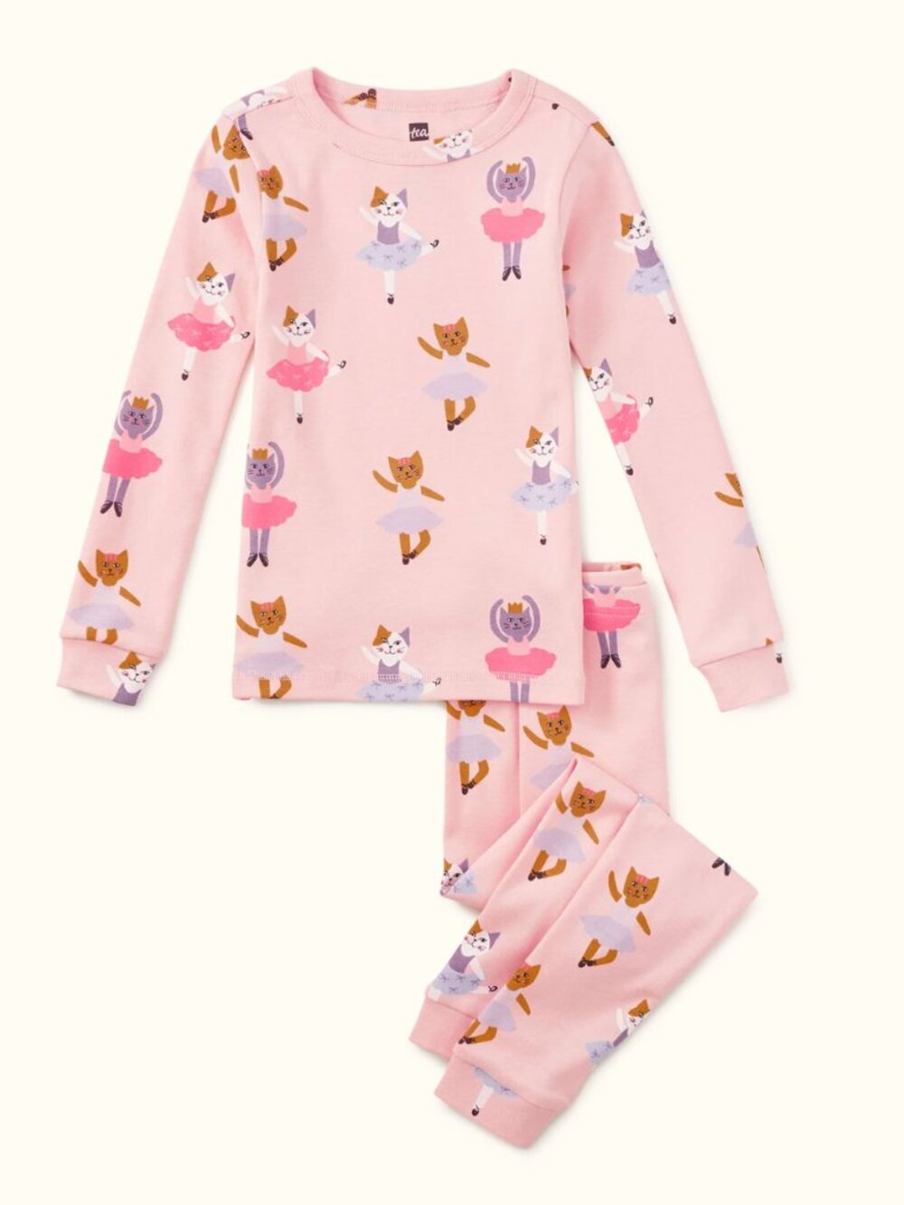 NWT Tea Ballet Kitty Pajama Set Girls Size 5